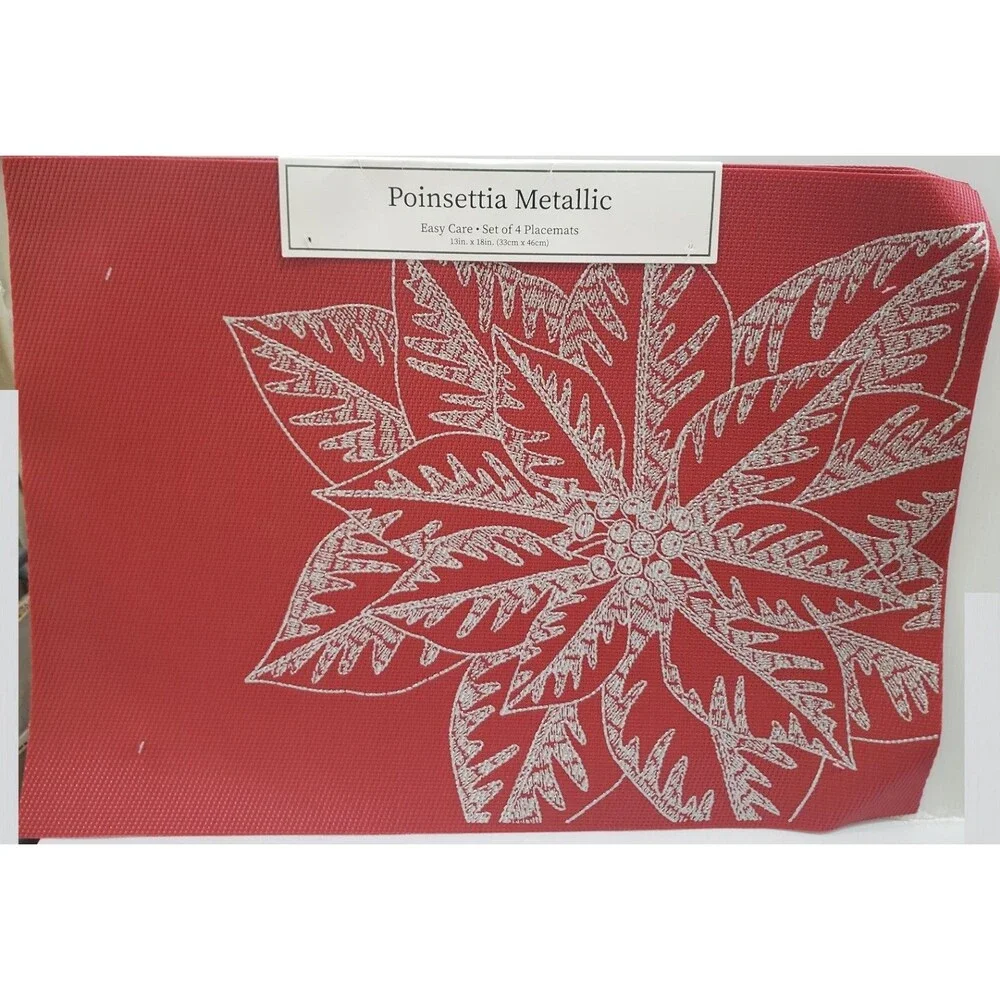 Set of 4 PVC In/Outdoor Polyvinyl Placemats(13
